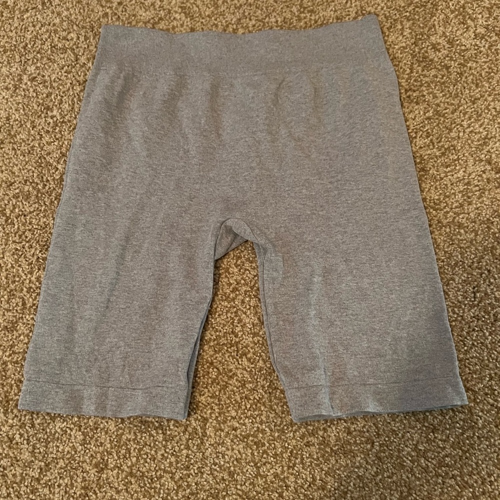 Free People gray biker shorts